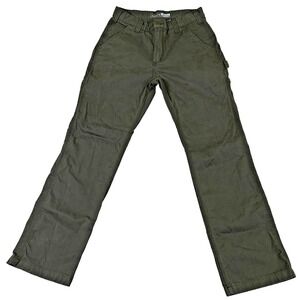 Carhartt B324 DFE Mens Work Pants 32x32 Relaxed Fit Olive Green Utility